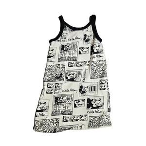 H&M Disney X Keith Haring Girl's Printed Jersey Dress Size: 6/7